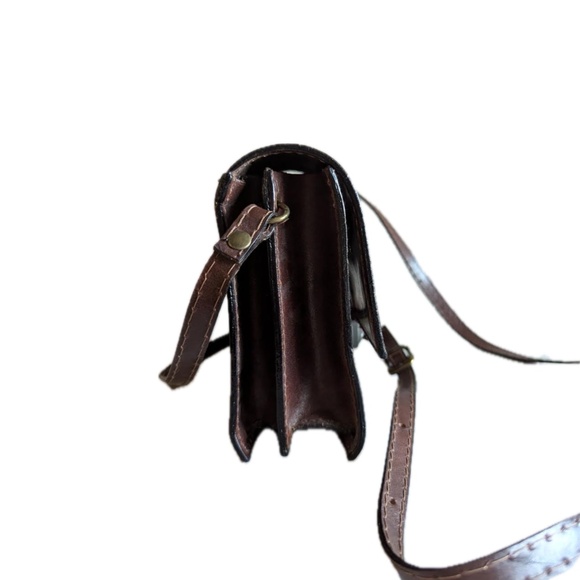 the trend crossbody leather bag preowned made in italy - Picture 3 of 6